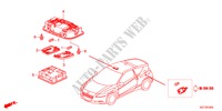 LUZ INTERIOR para Honda CR-Z THIS IS 3 Puertas 6 velocidades manual 2011