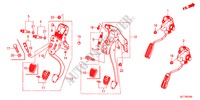 PEDAL(LH) para Honda CR-Z BASE 3 Puertas 6 velocidades manual 2011