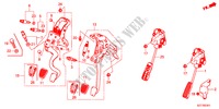 PEDAL(RH) para Honda CR-Z TOP 3 Puertas 6 velocidades manual 2011