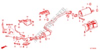 TUBERIA DE ESCAPE/SILENCIADOR para Honda CR-Z THIS IS 3 Puertas 6 velocidades manual 2011