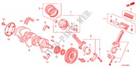 CIGUENAL/PISTON(V6) para Honda ACCORD 3.5 EX 4 Puertas 5 velocidades automática 2011