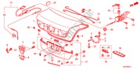 TAPA DE PORTAEQUIPAJE('11) para Honda ACCORD 2.4 LX 4 Puertas 5 velocidades manual 2011