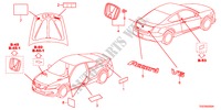 EMBLEMAS/ETIQUETAS DE PRECAUCION para Honda ACCORD V6 EXG 2 Puertas 5 velocidades automática 2011