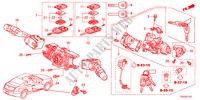 INTERRUPTOR COMBINACION('11) para Honda ACCORD V6 EXG 2 Puertas 5 velocidades automática 2011