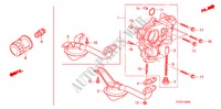 BOMBA DE ACEITE/COLADOR DE ACEITE para Honda JAZZ 1.4 LS 5 Puertas 5 velocidades manual 2009