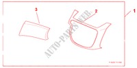 INTERIOR LH CTR PANEL & UPR BOX LID PANEL DESIGN A para Honda JAZZ 1.4 LS 5 Puertas 5 velocidades manual 2009