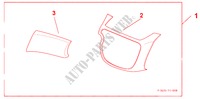 INTERIOR LH CTR PANEL & UPR BOX LID PANEL DESIGN B para Honda JAZZ 1.4 LS 5 Puertas 5 velocidades manual 2009