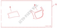 INTERIOR RH CTR PANEL & UPR BOX LID PANEL DESIGN B para Honda JAZZ 1.4 EX 5 Puertas Transmisión Manual Inteligente 2009