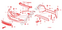 PARAGOLPES(2) para Honda JAZZ 1.4 SPTS TEMP TIRE 5 Puertas 5 velocidades manual 2009