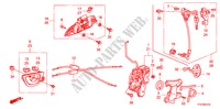 SEGURO PUERTA DELANTERA/ MANIJA EXTERIOR(1) para Honda JAZZ 1.4 LS 5 Puertas 5 velocidades manual 2009