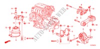 SOPORTES DE MOTOR(I SHIFT) para Honda JAZZ 1.4 ES 5 Puertas Transmisión Manual Inteligente 2009