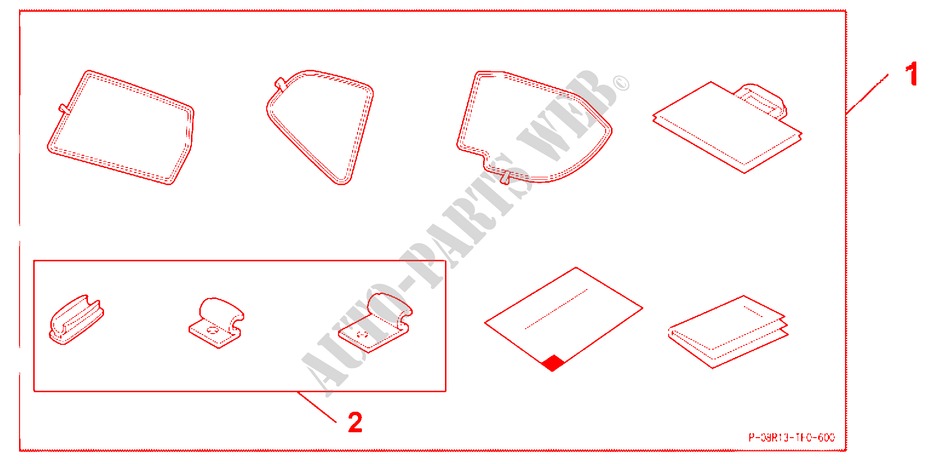 RR SUNSHADE  RR AND SIDE WINDOW(6PC KIT) para Honda JAZZ 1.4 LS 5 Puertas 5 velocidades manual 2009
