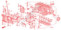 BLOQUE DE CILINDRO/COLECTOR DE ACEITE(1.5L) para Honda JAZZ 1.5 EXE 5 Puertas 5 velocidades manual 2010