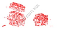 CONJ. DE MOTOR/ENS. DE TRANSMISION para Honda JAZZ 1.4 ES   TEMP TIRE 5 Puertas 5 velocidades manual 2010