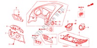 GUARNICION DE INSTRUMENTO(LADO DE CONDUCTOR)(RH) para Honda JAZZ 1.2 SE 5 Puertas 5 velocidades manual 2010