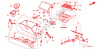 GUARNICION DE INSTRUMENTO(LADO DE PASAJERO)(RH) para Honda JAZZ 1.3 LX 5 Puertas 5 velocidades manual 2010