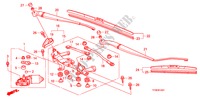 LIMPIAPARABRISAS(RH) para Honda JAZZ 1.5 LSPO 5 Puertas 5 velocidades manual 2010