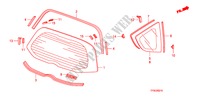 PARABRISAS TRASERA/VIDRIO DE COSTADO para Honda JAZZ 1.4 LS 5 Puertas 5 velocidades manual 2010
