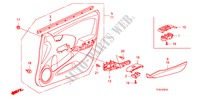 RECUBRIMIENTO DE PUERTA(LH) para Honda JAZZ 1.4 LSS  TEMP TIRE 5 Puertas 5 velocidades manual 2010