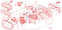 RETROVISOR(CONTROL REMOTO) para Honda JAZZ 1.3 LX 5 Puertas 5 velocidades manual 2010