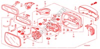 RETROVISOR(GIRO AUTOMATICO) para Honda JAZZ 1.4 LSS  TEMP TIRE 5 Puertas 5 velocidades manual 2010