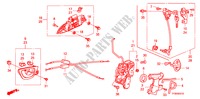 SEGURO PUERTA DELANTERA/MANIJA EXTERIOR(1) para Honda JAZZ 1.4 LSS  TEMP TIRE 5 Puertas 5 velocidades manual 2010