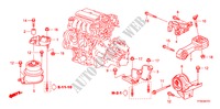 SOPORTES DE MOTOR(I SHIFT) para Honda JAZZ 1.4 LS 5 Puertas Transmisión Manual Inteligente 2010