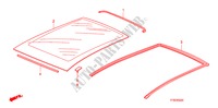 VIDRIO DE TECHO para Honda JAZZ 1.4 EXHT 5 Puertas Transmisión Manual Inteligente 2010