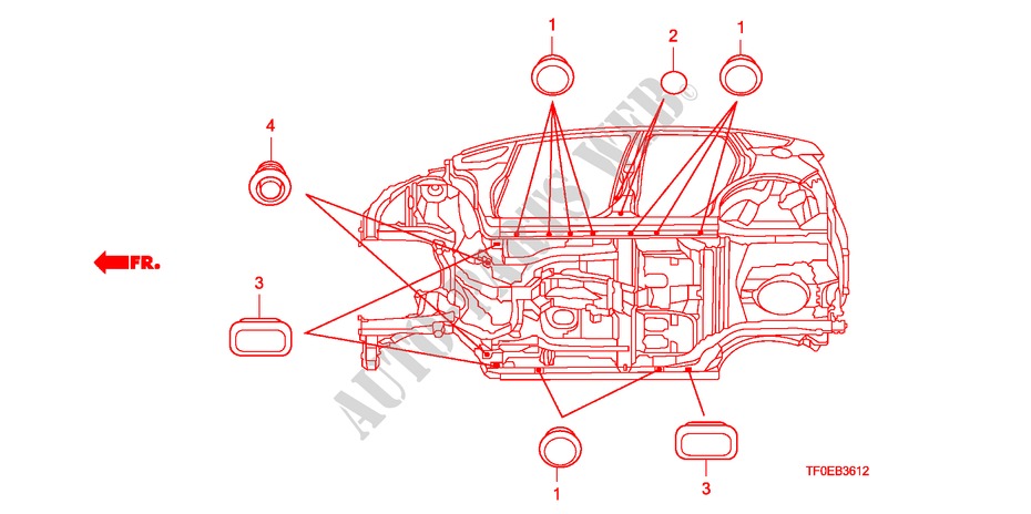 ANILLO(INFERIOR) para Honda JAZZ 1.5 EXE 5 Puertas 5 velocidades manual 2010