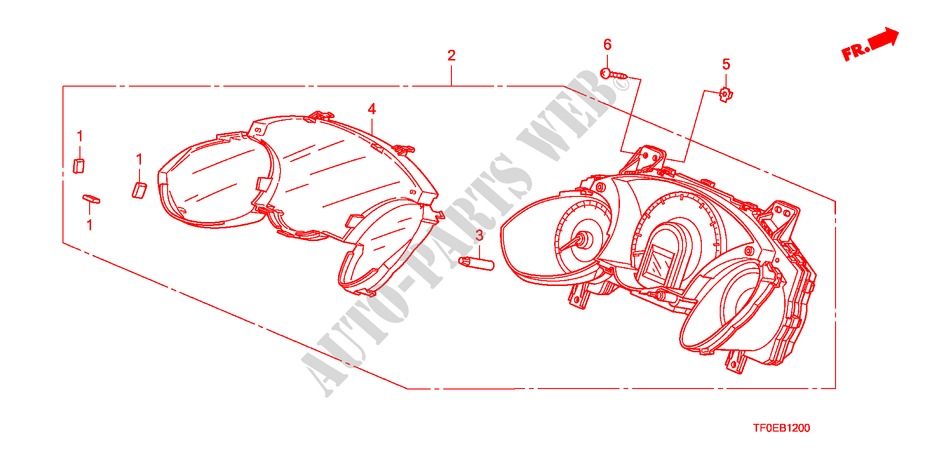 INDICADOR para Honda JAZZ 1.4 ES 5 Puertas 5 velocidades manual 2010