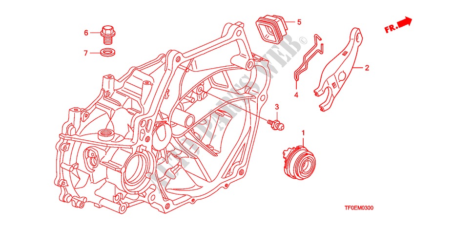 LIBERADOR DE EMBRAGUE(MT) para Honda JAZZ 1.4 ES 5 Puertas 5 velocidades manual 2010