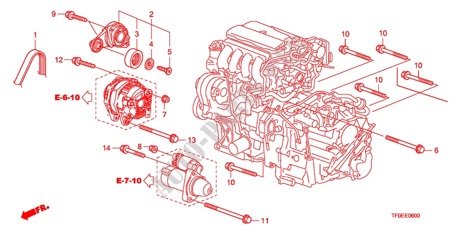 TENSOR AUTOMATICO para Honda JAZZ 1.4 ES 5 Puertas 5 velocidades manual 2010