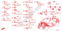 BANDA DE JUEGO DE CABLES/SOPORTE(RH) para Honda JAZZ 1.4EX 5 Puertas 5 velocidades manual 2011