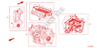 EQUIPO DE EMPACADURA para Honda JAZZ 1.4EX 5 Puertas 5 velocidades manual 2011