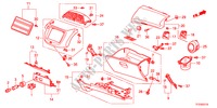 GUARNICION DE INSTRUMENTO(LADO DE PASAJERO)(LH) para Honda JAZZ 1.2LSRE 5 Puertas 5 velocidades manual 2011
