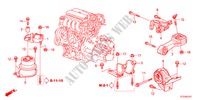 MONTAJE DE MOTOR(I SHIFT) para Honda JAZZ 1.4LSS 5 Puertas Transmisión Manual Inteligente 2011
