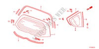 PARABRISAS TRASERA/VIDRIO DE COSTADO para Honda JAZZ 1.4EX 5 Puertas 5 velocidades manual 2011