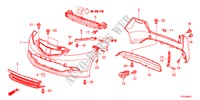 PARAGOLPES(2) para Honda JAZZ 1.4LSSH 5 Puertas Transmisión Manual Inteligente 2011