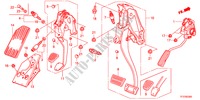 PEDAL(LH) para Honda JAZZ 1.4LS 5 Puertas Transmisión Manual Inteligente 2011