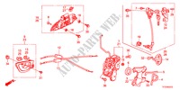 SEGURO PUERTA DELANTERA/MANIJA EXTERIOR(1) para Honda JAZZ 1.4LSSH 5 Puertas Transmisión Manual Inteligente 2011