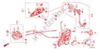 SEGURO PUERTA DELANTERA/MANIJA EXTERIOR(2) para Honda JAZZ 1.4EX 5 Puertas 5 velocidades manual 2011