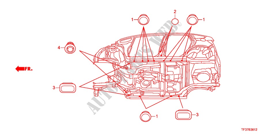 ANILLO(INFERIOR) para Honda JAZZ 1.2SE 5 Puertas 5 velocidades manual 2011