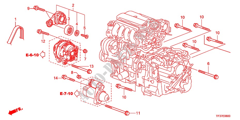 TENSOR AUTOMATICO para Honda JAZZ 1.2SE 5 Puertas 5 velocidades manual 2011