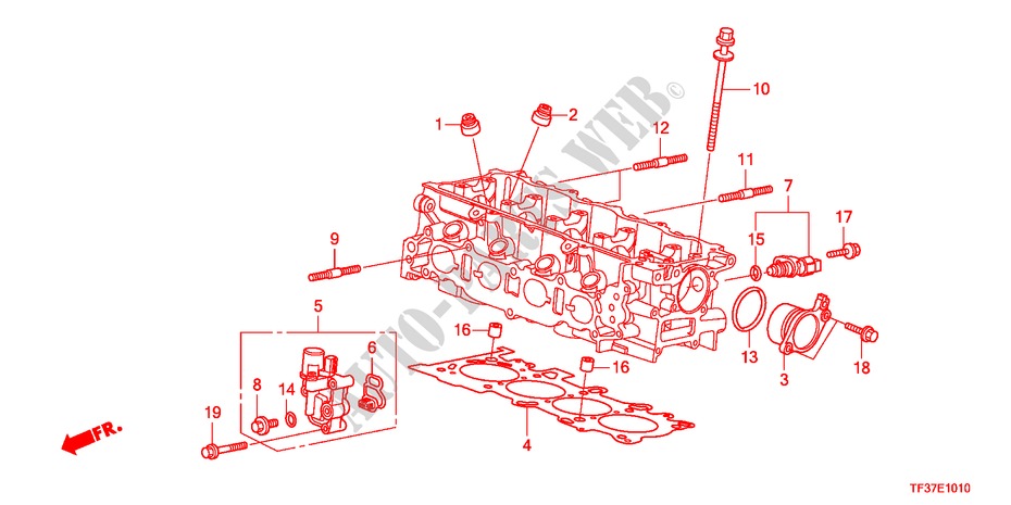 VALVULA DE CARRETE para Honda JAZZ 1.3LX 5 Puertas 5 velocidades manual 2011