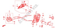 CERRADURA PUERTA TRASERA/MANIJA EXTERIOR(2) para Honda JAZZ 1.4EX 5 Puertas automática completa 2012