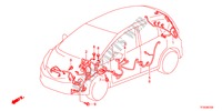 CONJUNTO DE ALAMBRES(2)(LH) para Honda JAZZ 1.4ES    TEMP TIRE 5 Puertas automática completa 2012