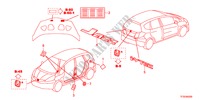 EMBLEMA/ETIQUETA DE PRECAUCION para Honda JAZZ 1.5EXS 5 Puertas 5 velocidades manual 2012