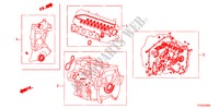 EQUIPO DE EMPACADURA para Honda JAZZ 1.4ES 5 Puertas 5 velocidades manual 2012