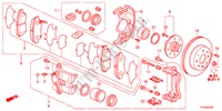 FRENO DELANTERO para Honda JAZZ 1.4EX 5 Puertas automática completa 2012