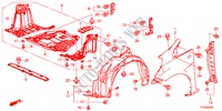 GUARDABARROS DELANTERO para Honda JAZZ 1.5EXS 5 Puertas 5 velocidades manual 2012
